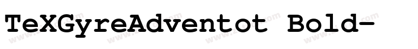 TeXGyreAdventot Bold字体转换